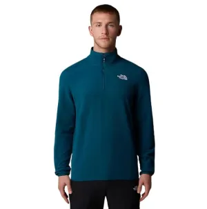 The North Face Mens 100 Glacier 1/4 Zip Midnight Petrol
