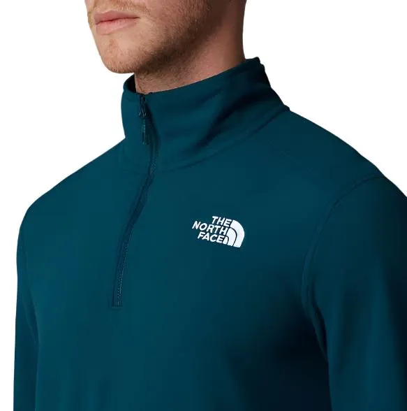 The North Face Mens 100 Glacier 1/4 Zip Midnight Petrol