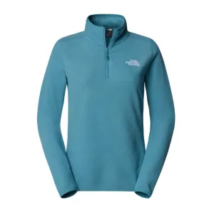 The North Face Womens 100 Glacier ¼ Zip Jacket EU Algae Blue