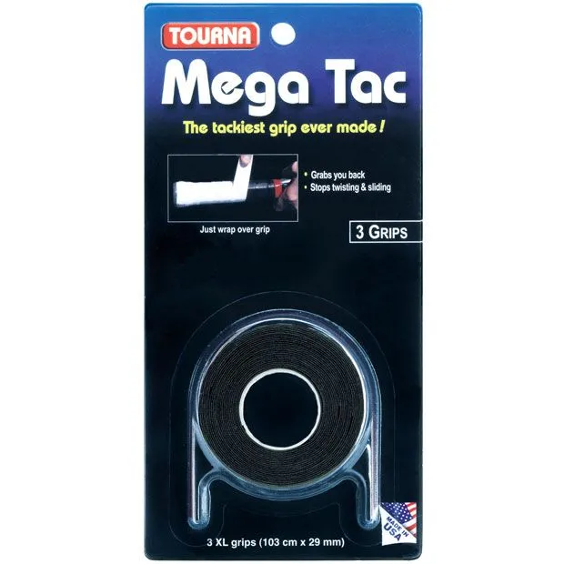 Tourna Mega Tac Tennis Overgrip - 3 Pack