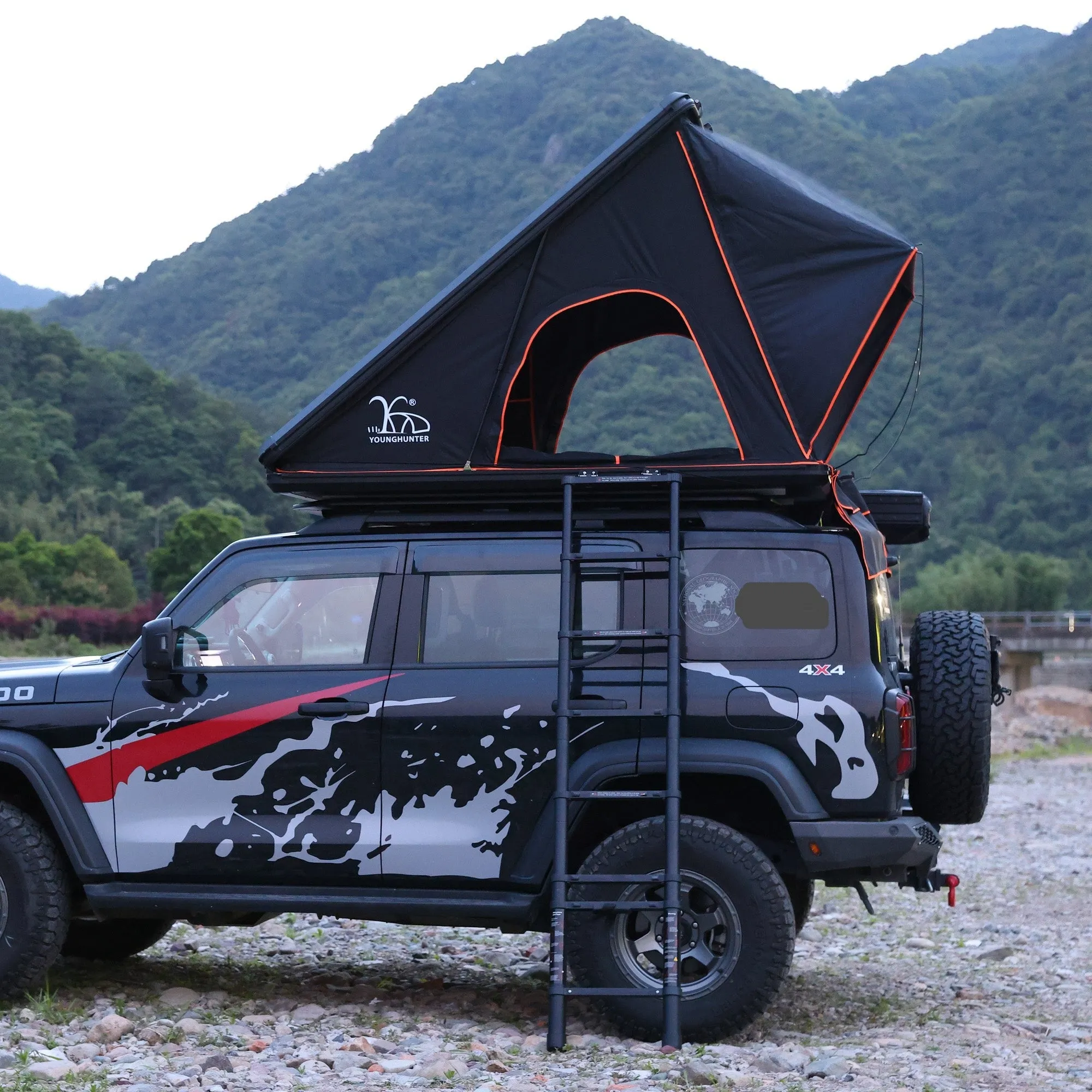 Triangle Rtt Aluminum Hard Shell Car Fj Cruiser Roof Top Tent