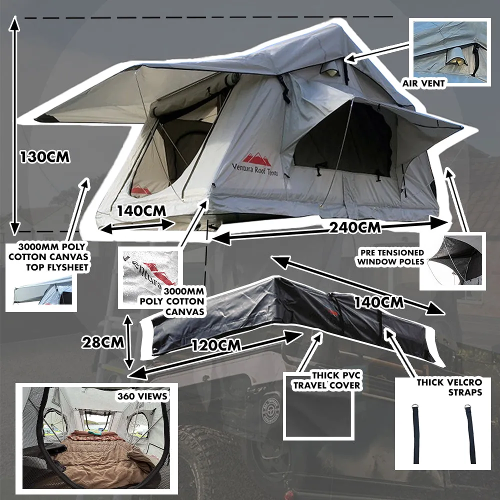 Ventura Deluxe 1.4 Roof Top Tent   Side Awning