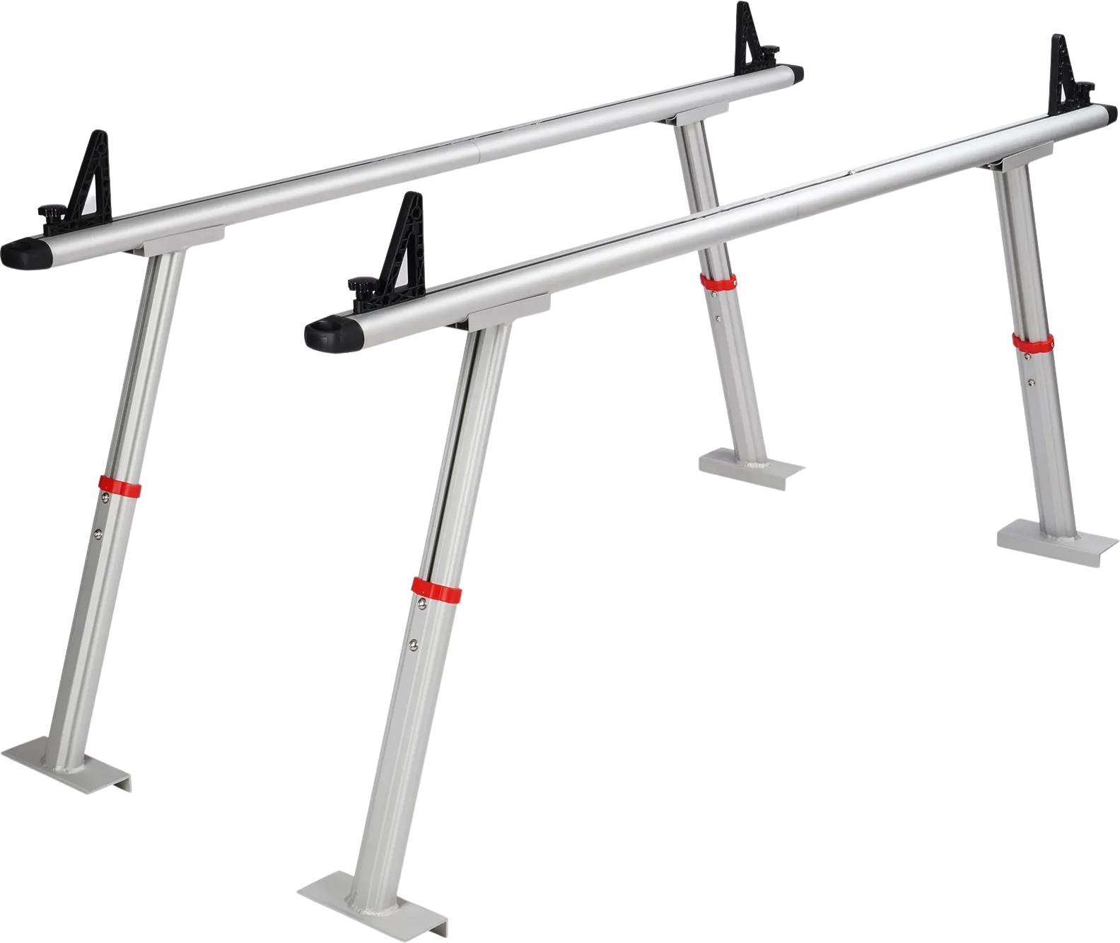 Vevor Aluminum Truck Bed Rack 800 lbs. 17"-29" Adjustable Height Non-Drilling C-Clamps New