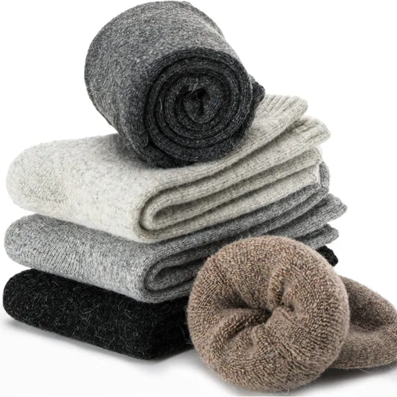 Women's 5 Pairs Hiking Thermal Wool Socks