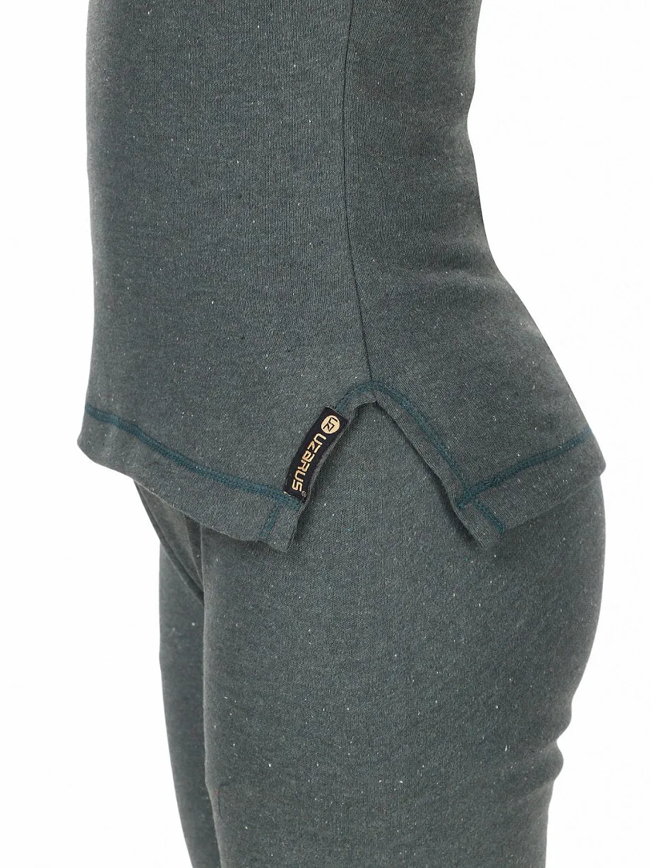 WOMEN'S CUT SLEEVES THERMAL TOP AND BOTTOM SET