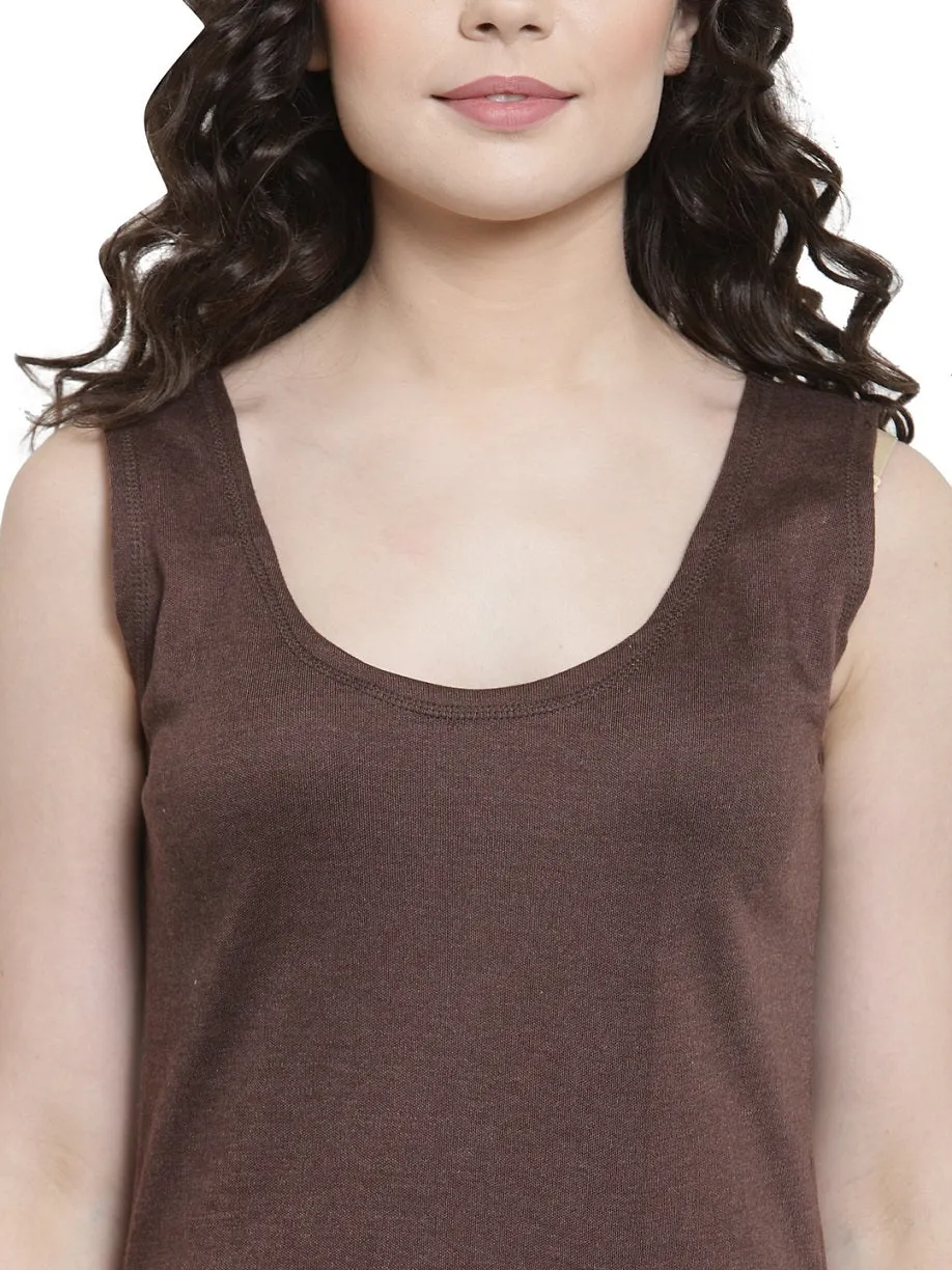 WOMEN'S CUT SLEEVES THERMAL TOP AND BOTTOM SET