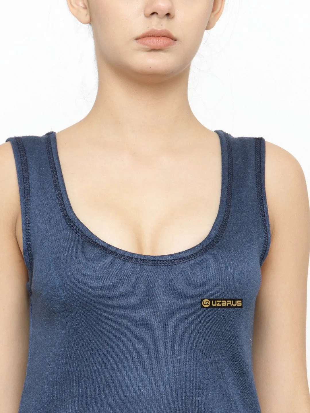 WOMEN'S CUT SLEEVES THERMAL TOP AND BOTTOM SET